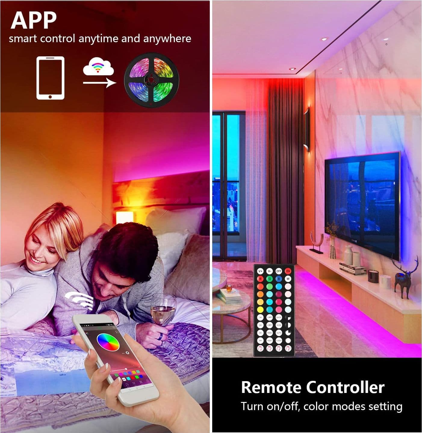 Dudùu Striscia Luci Led Smart 5mt RGB - 5