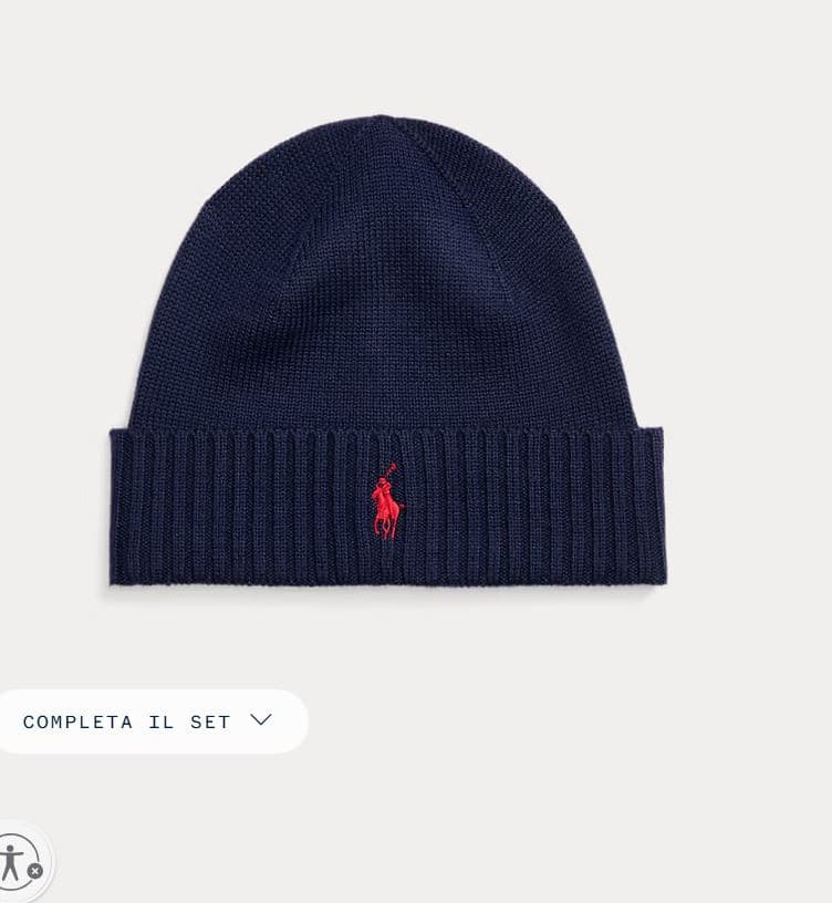 Berretto in Lana con Pony ! Ralph Lauren, Cavallino Ricamato, Stile Inconfondibile - 8