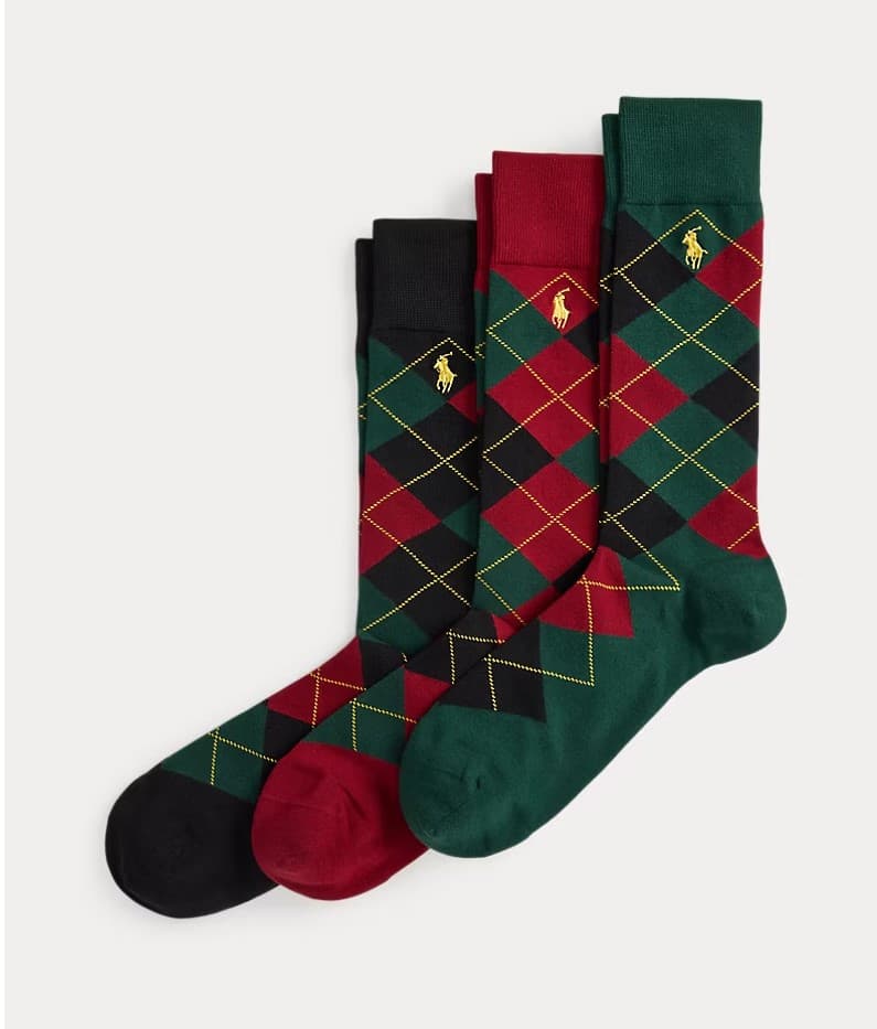 Tre paia di calze lunghe Argyle ! Polo Ralph Lauren: Scozzese - 4