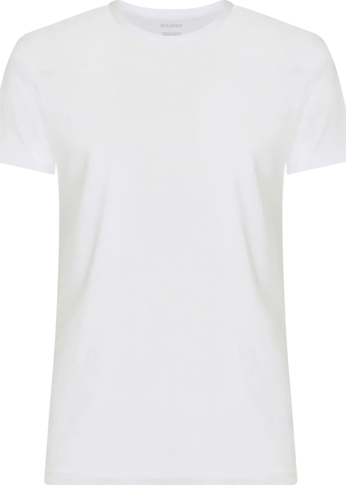 T-Shirt Ragno 601417 - Maglia Girocollo in Puro Cotone Jersey - Confezione 2 Pezzi – BIANCO