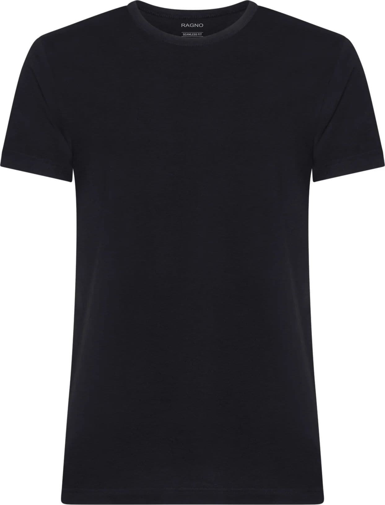 T-Shirt Ragno 601417 - Maglia Girocollo in Puro Cotone Jersey - Confezione 2 Pezzi – NERO