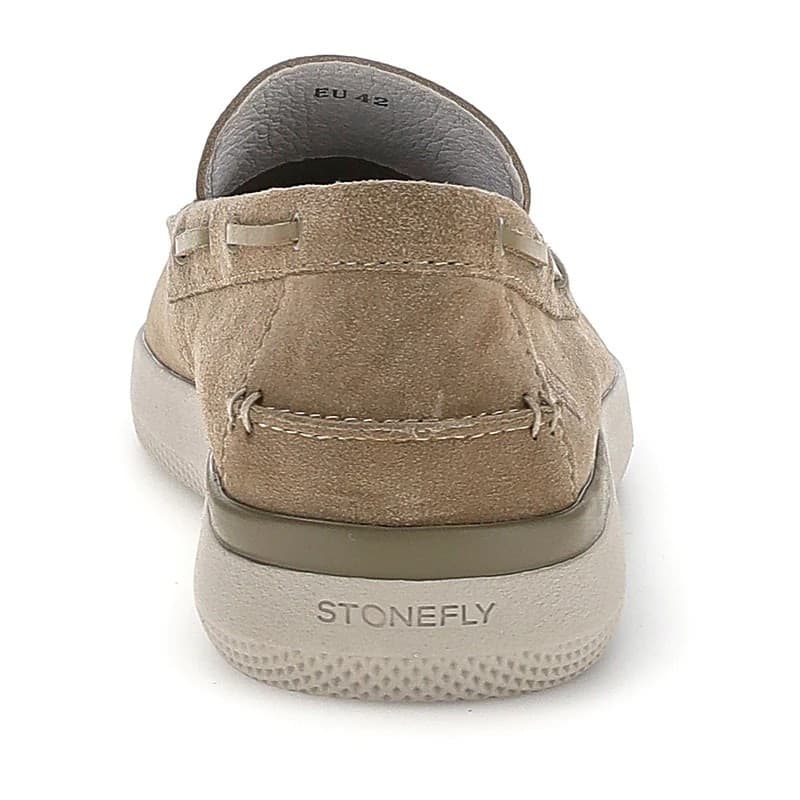 Stonefly mocassino uomo Custer 21 scamosciato beige 223468 - 5
