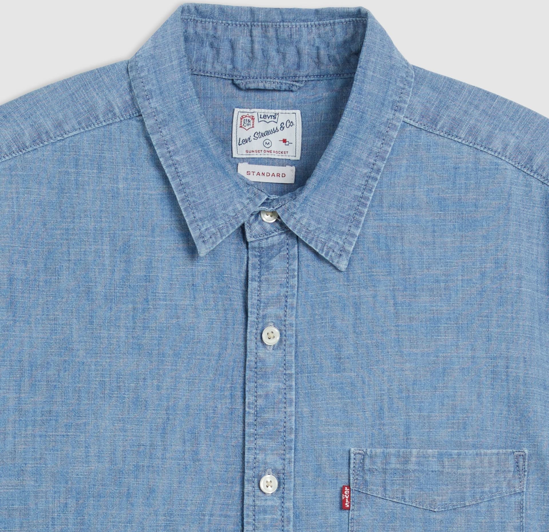 Levi's Camicia Uomo Sunset One Pocket Blu Chambray Manica Corta Cotone 866240062 newfp in Camicie casual Broadway Red - Barletta, commercioVirtuoso.it