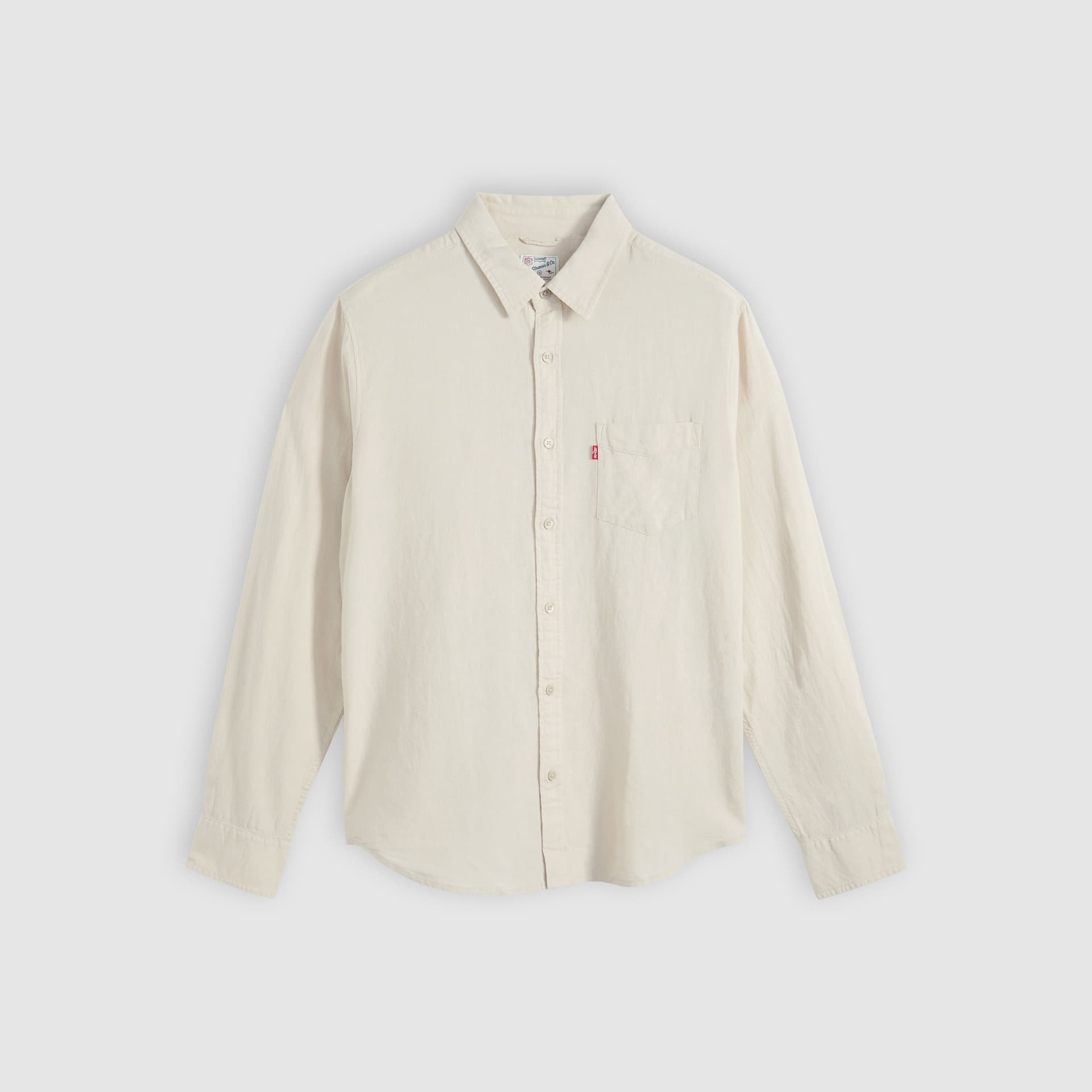 Levi's Camicia Uomo Sunset Pocket Panna in Lino e Cotone Standard Fit 857460197 in Camicie casual Broadway Red - Barletta, commercioVirtuoso.it