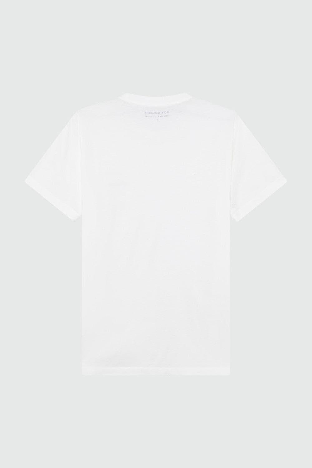 Roy Roger's T-Shirt Uomo in Cotone Supima Bianco Regular Fit con Micro Logo in T-shirt Broadway Red - Barletta, commercioVirtuoso.it