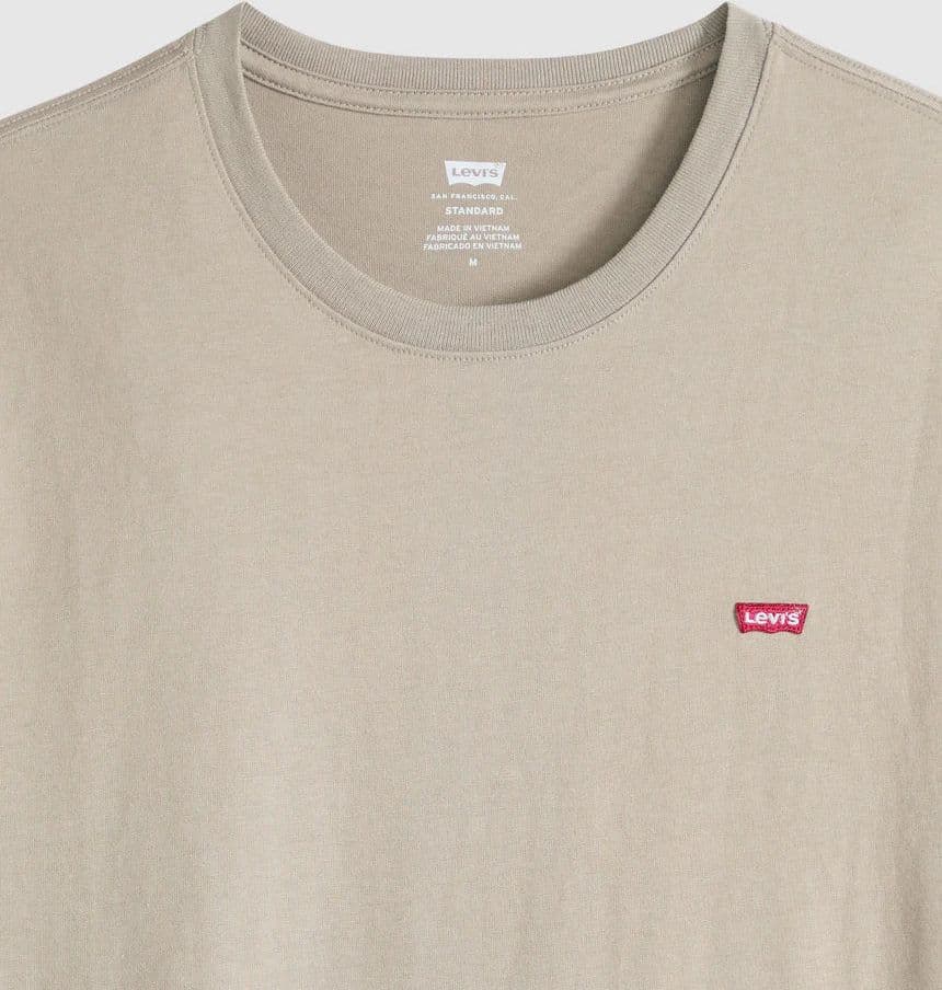 Levi's T-shirt Uomo Original HM Tee Beige in Cotone Regular Fit 566050301 newfp in T-shirt Broadway Red - Barletta, commercioVirtuoso.it