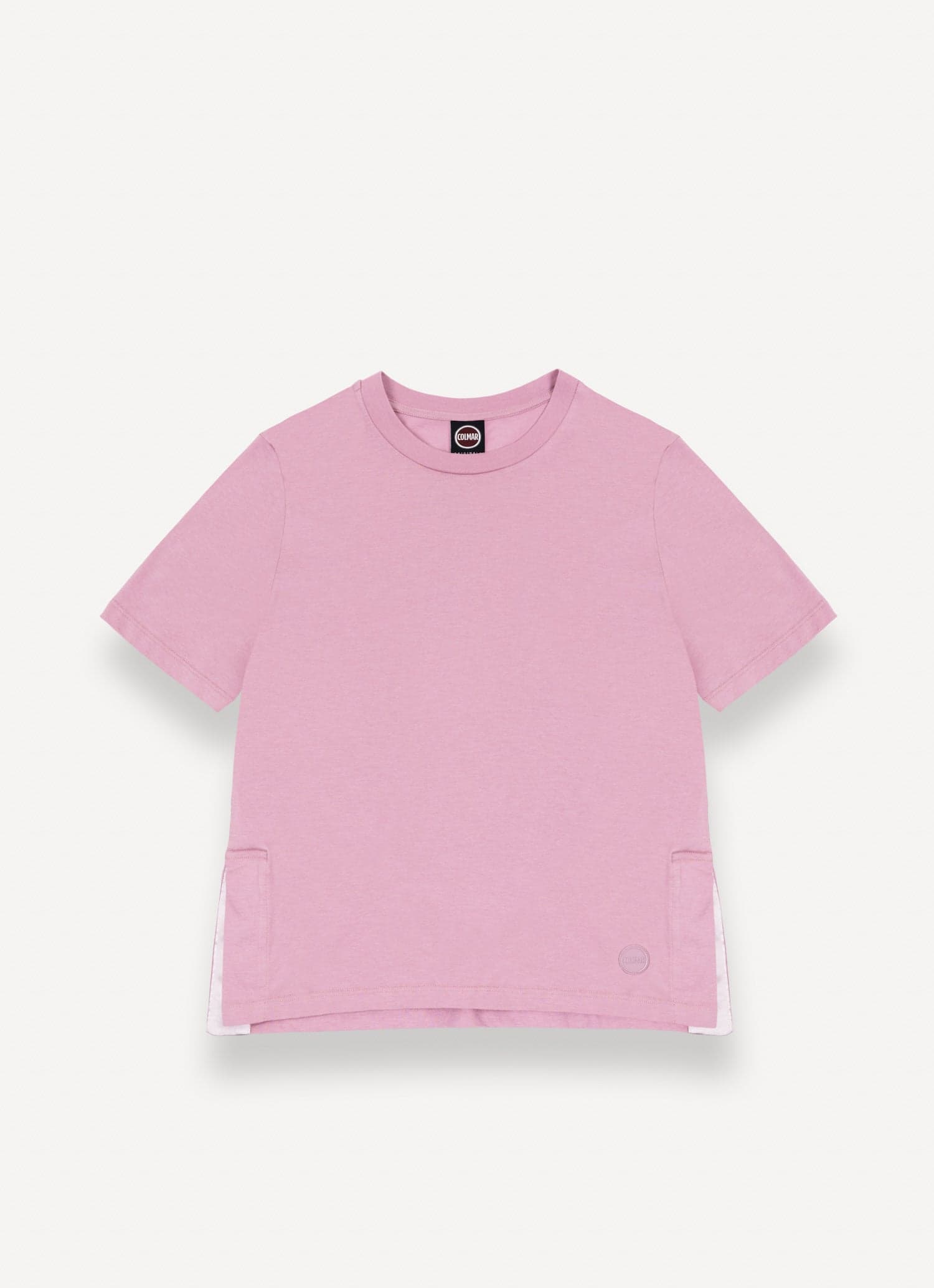 Colmar Originals T-shirt Donna Rosa con Spacchetti Laterali in Cotone Regular Fit 8672 6SH in T-shirt Broadway Red - Barletta, commercioVirtuoso.it