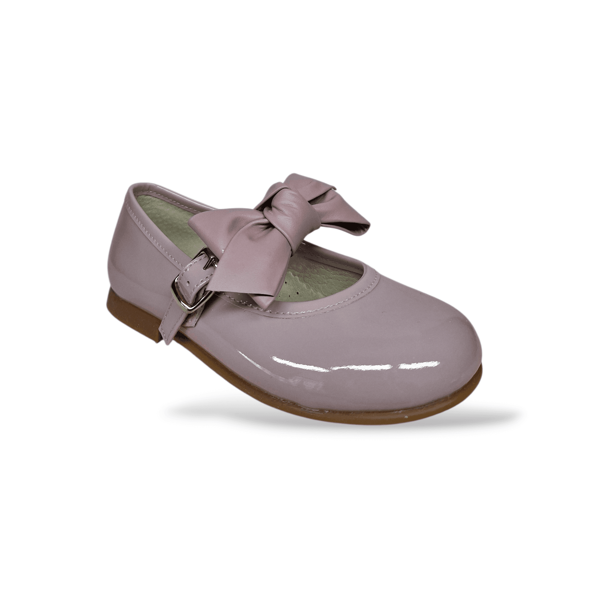 Ballerine Bambina PANYNO Cipria Vernice con Fibbia e Fiocco – Scarpe Cerimonia Eleganti - 2