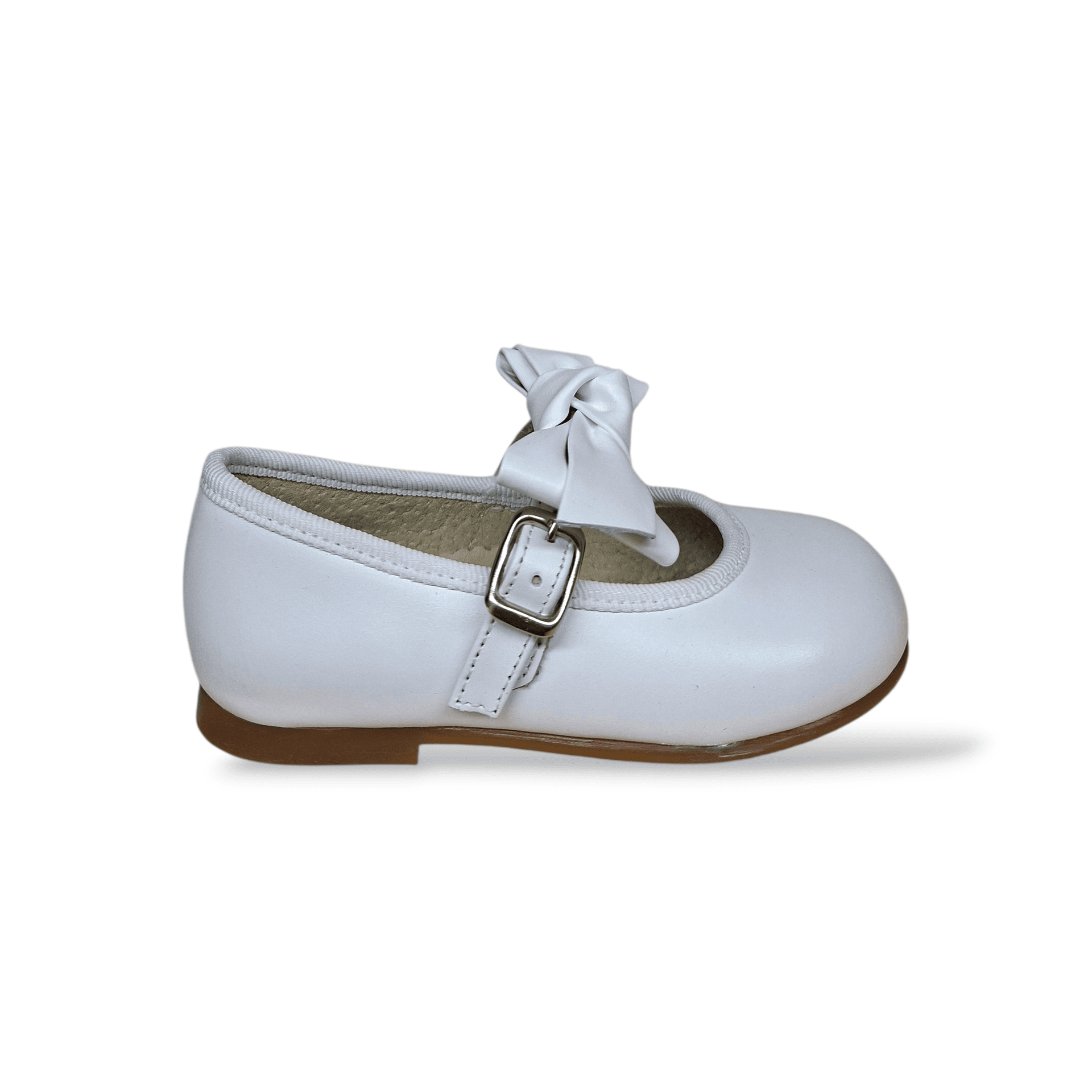 Ballerine Bambina PANYNO Bianco Pelle con Fibbia e Fiocco – Scarpe Cerimonia Eleganti Tg 22-30 - 6