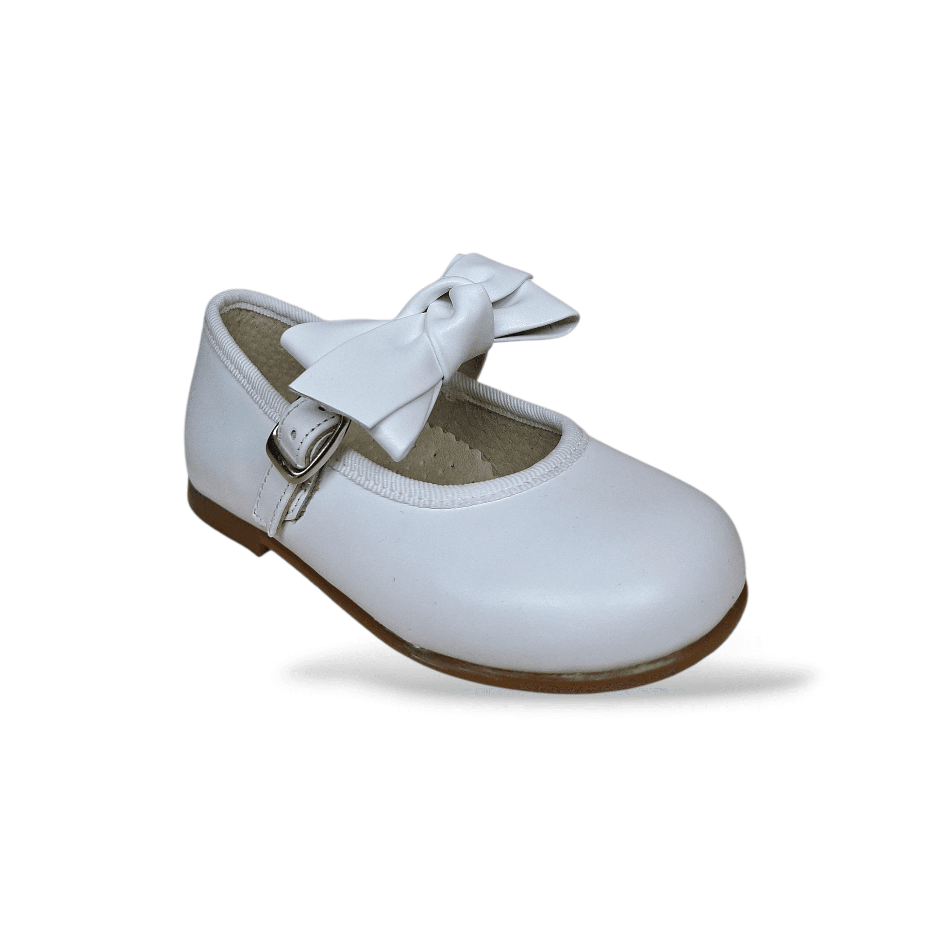 Ballerine bambina PANYNO bianco pelle fibbia cerimonia eleganti in Ballerine Scarpetteria Gica - Trani, commercioVirtuoso.it