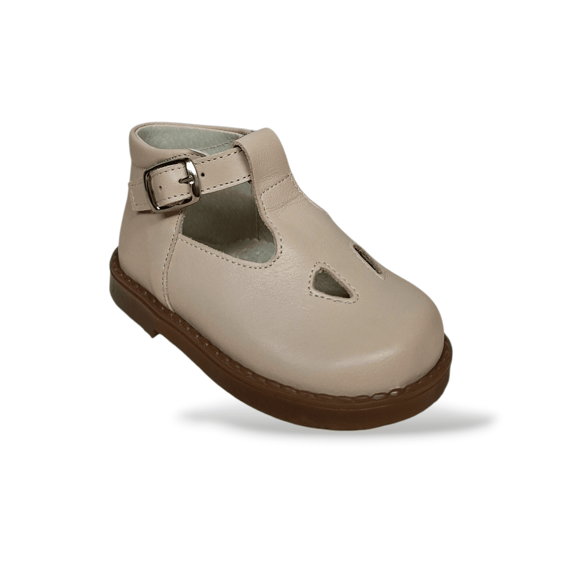 Occhi di bue bambino PANYNO beige pelle fibbia primi passi in Ballerine Scarpetteria Gica - Trani, commercioVirtuoso.it