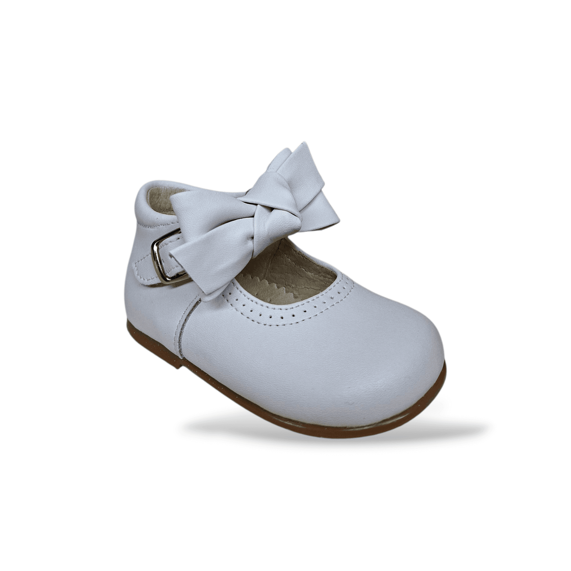 Ballerine bambina PANYNO bianco pelle fibbia primi passi cerimonia in Ballerine Scarpetteria Gica - Trani, commercioVirtuoso.it