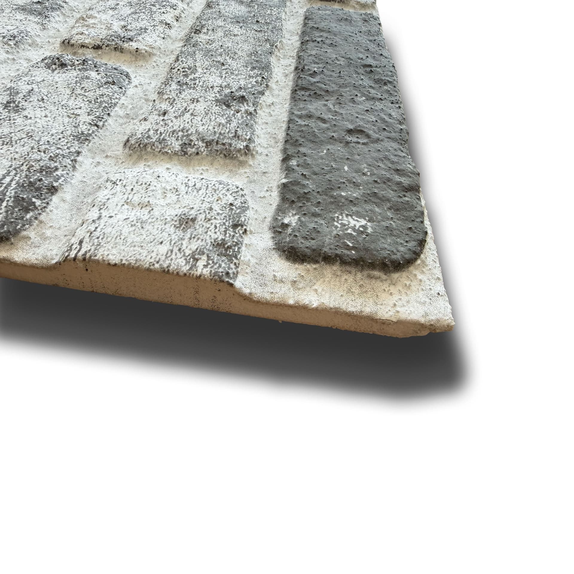 CAPPOTTO esterno - interno isolante in STYROFOAM 3D spess.2cm (120x50cm) con resine e malta mattoni Bianchi e neri in Pannelli a muro 3D Eternal Parquet - Ariano Irpino, commercioVirtuoso.it