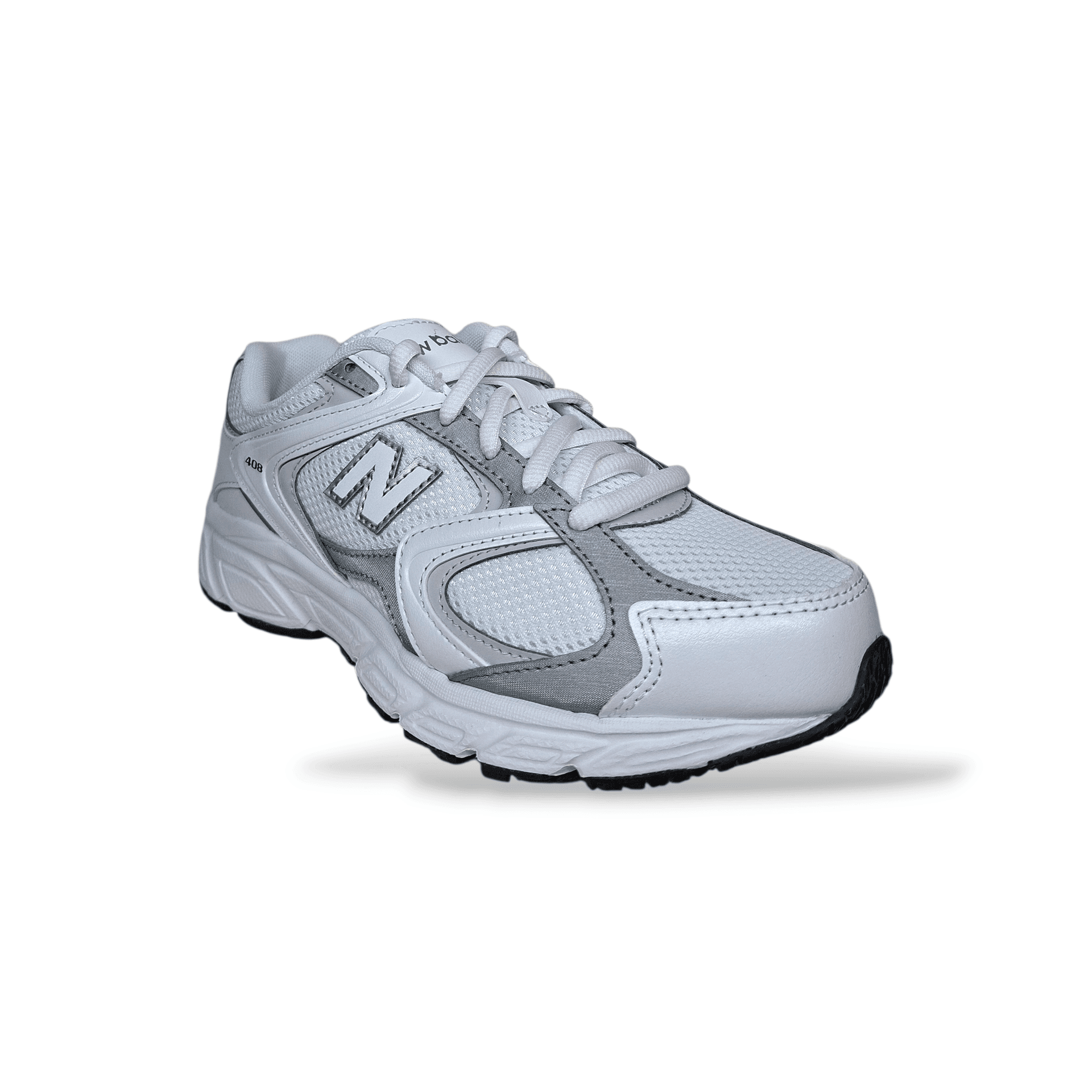 Sneakers bambino New Balance 408 bianche argento laccio in Ballerine Scarpetteria Gica - Trani, commercioVirtuoso.it