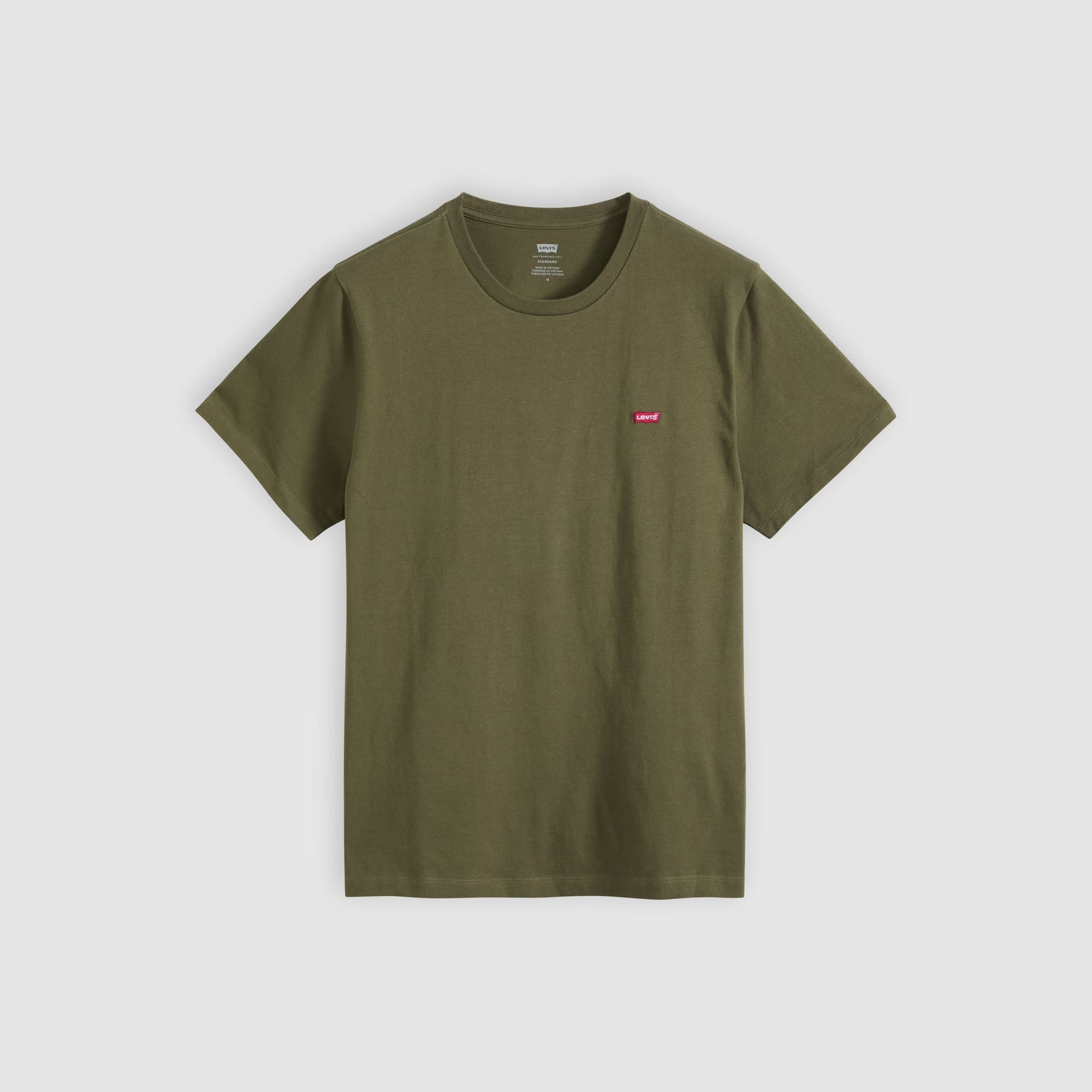 Levi's T-Shirt Uomo Original HM Tee in Cotone Verde Olive Night Regular Fit in T-shirt Broadway Red - Barletta, commercioVirtuoso.it