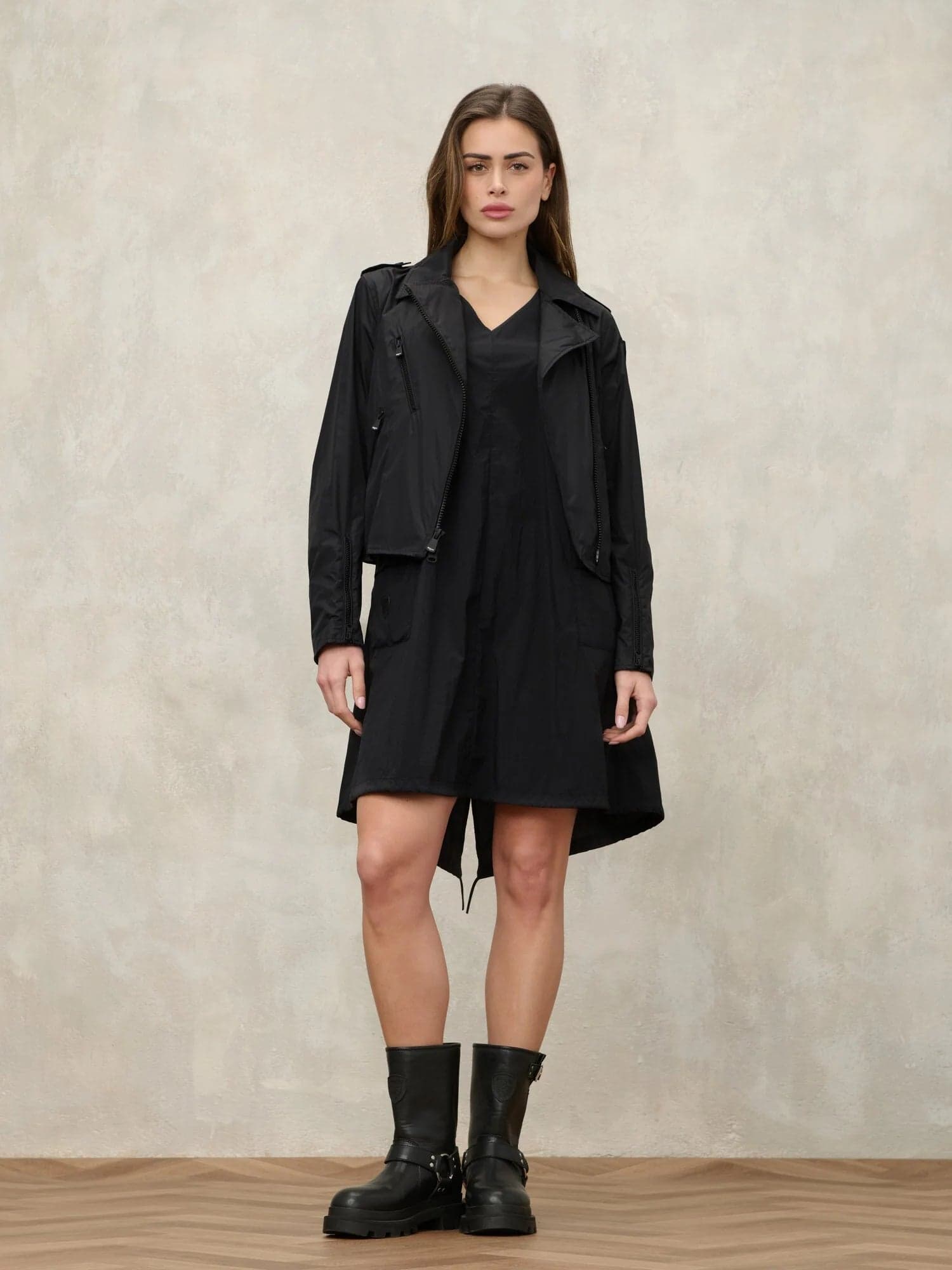 Blauer chiodo donna Zamora in nylon nero con zip in Giacche Broadway Red - Barletta, commercioVirtuoso.it