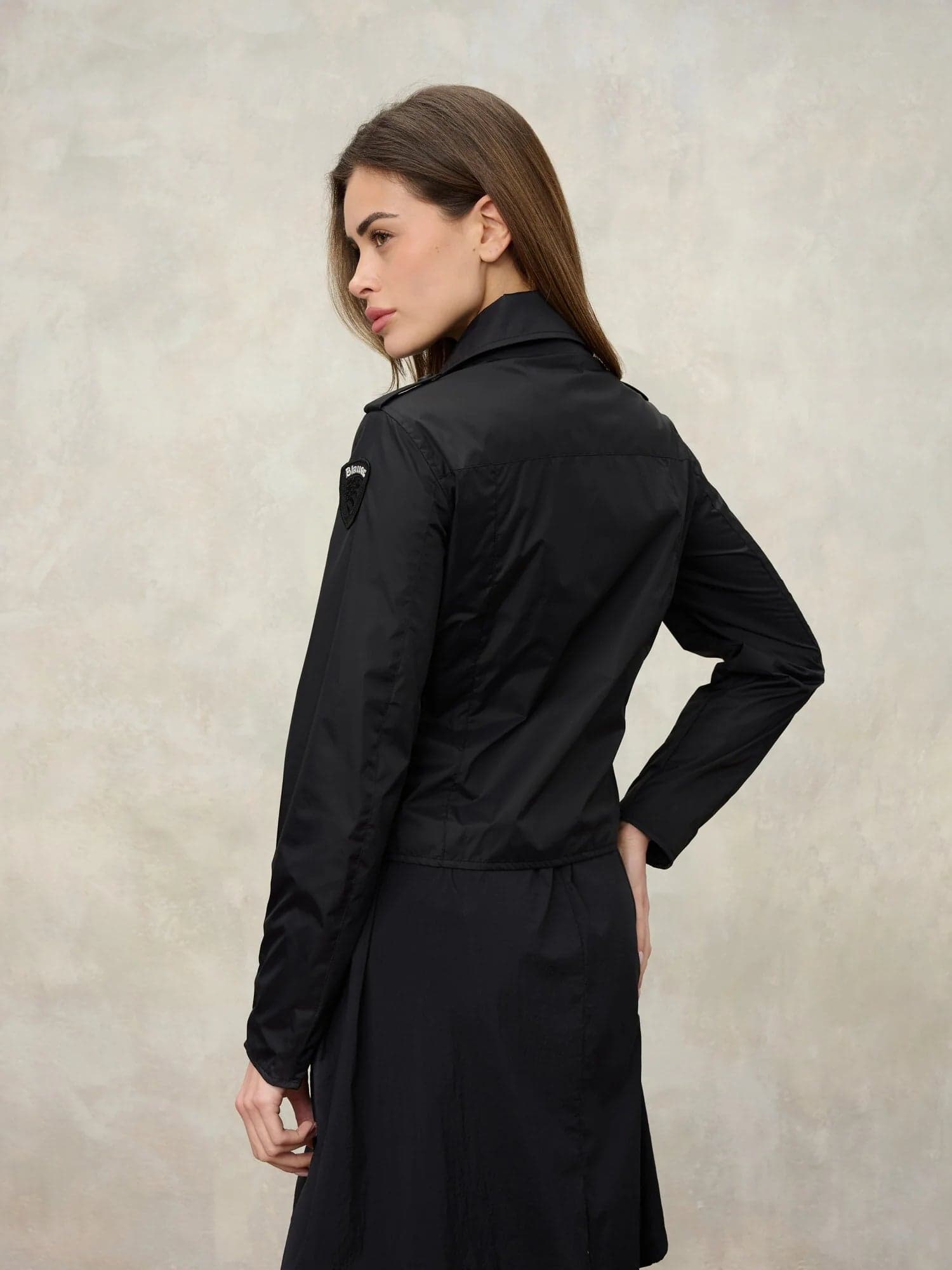 Blauer chiodo donna Zamora in nylon nero con zip in Giacche Broadway Red - Barletta, commercioVirtuoso.it