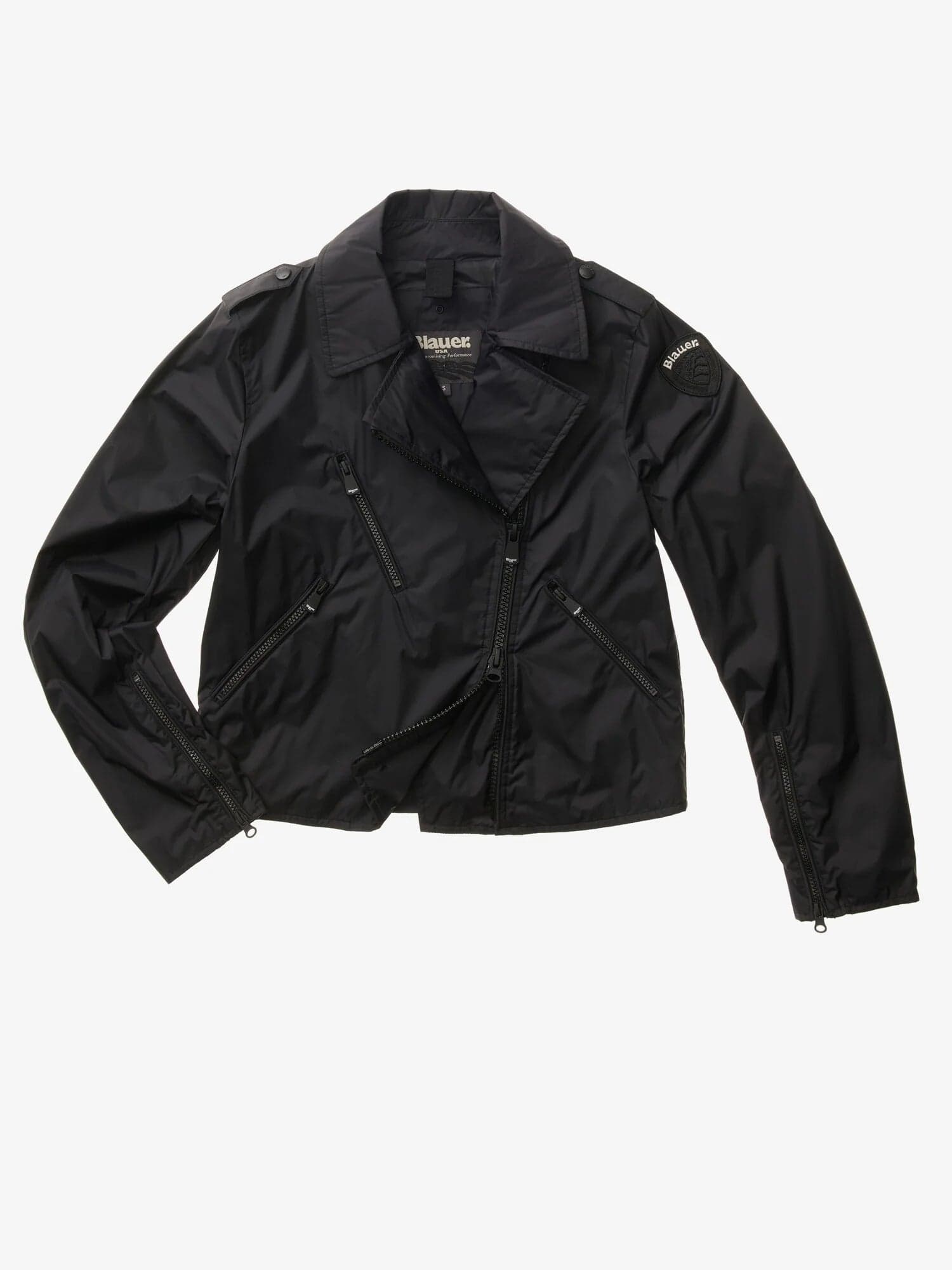 Blauer chiodo donna Zamora in nylon nero con zip in Giacche Broadway Red - Barletta, commercioVirtuoso.it