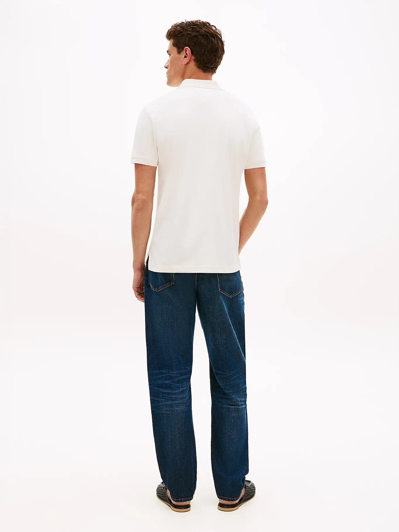 Tommy Hilfiger polo uomo in cotone interlock con zip bianca regular fit in Polo Broadway Red - Barletta, commercioVirtuoso.it