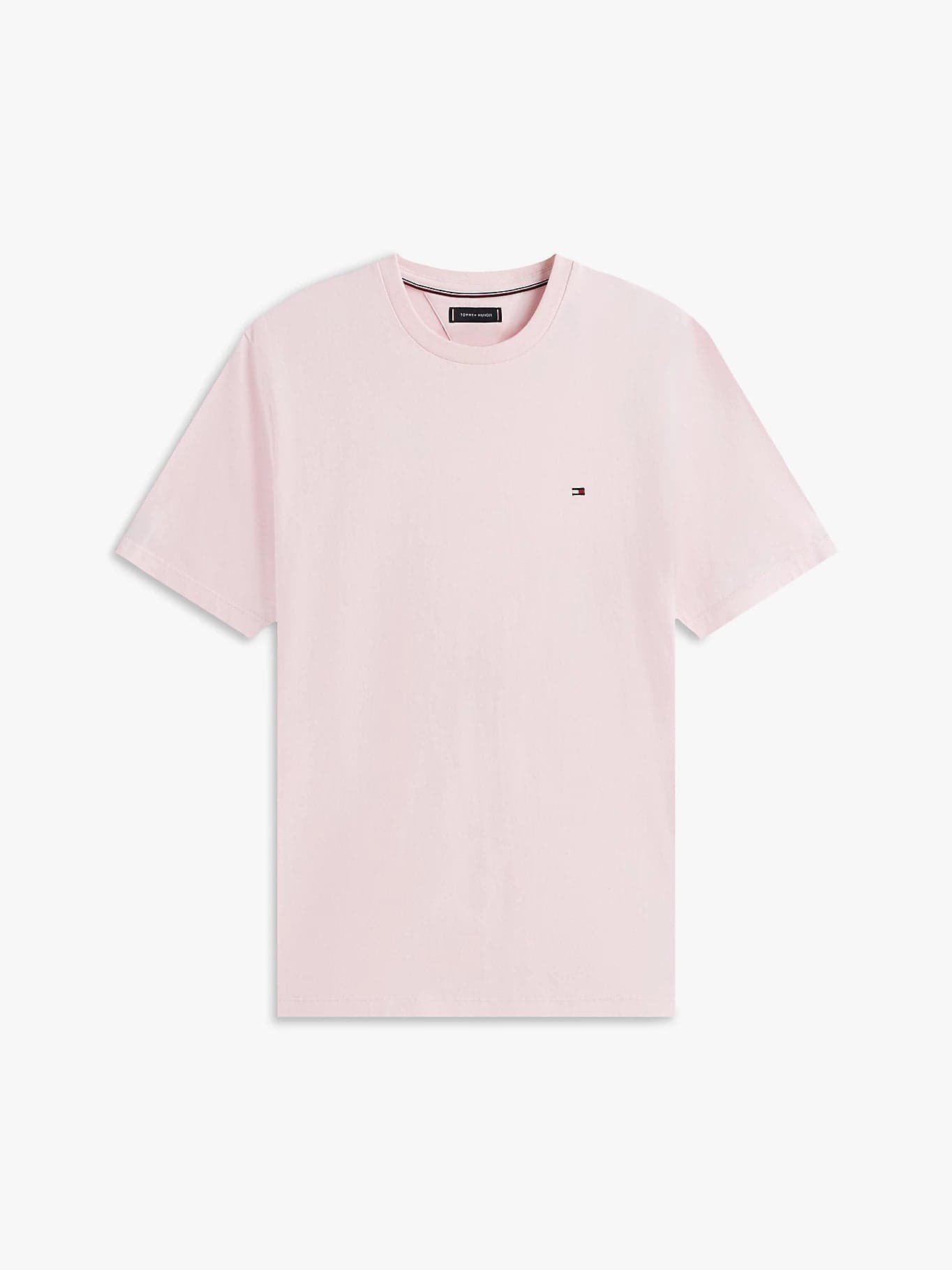 Tommy Hilfiger T-shirt uomo in cotone rosa con bandierina ricamata regular fit in T-shirt Broadway Red - Barletta, commercioVirtuoso.it