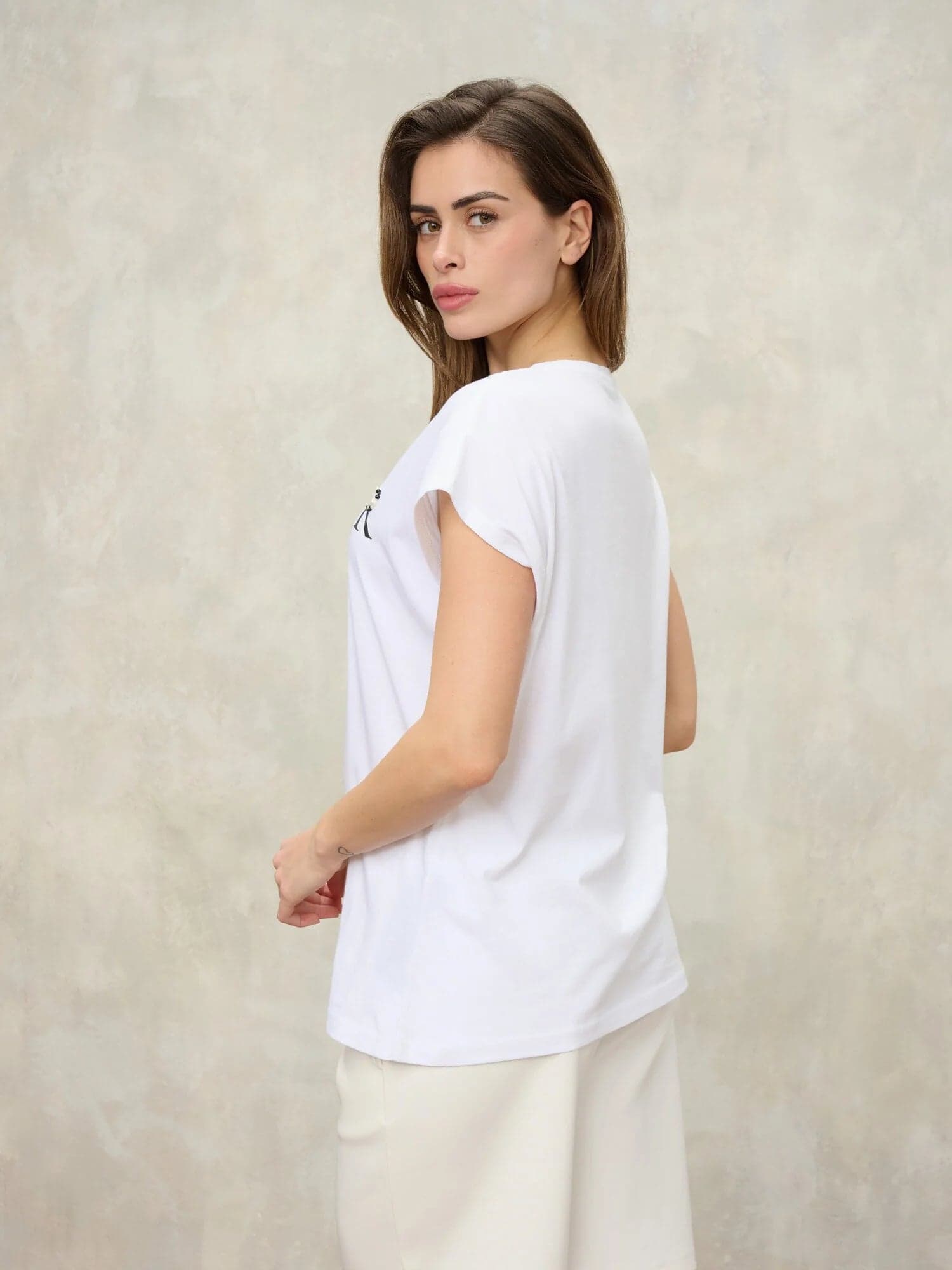 Blauer T-shirt donna Mohawk con logo decorato bianco in T-shirt Broadway Red - Barletta, commercioVirtuoso.it
