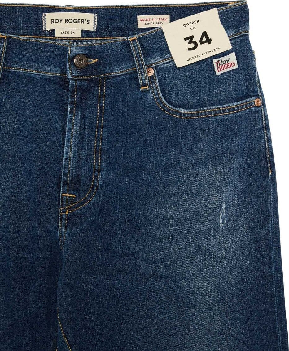 Roy Roger's jeans uomo Dapper denim stretch lavaggio Kendrick in Jeans Broadway Red - Barletta, commercioVirtuoso.it