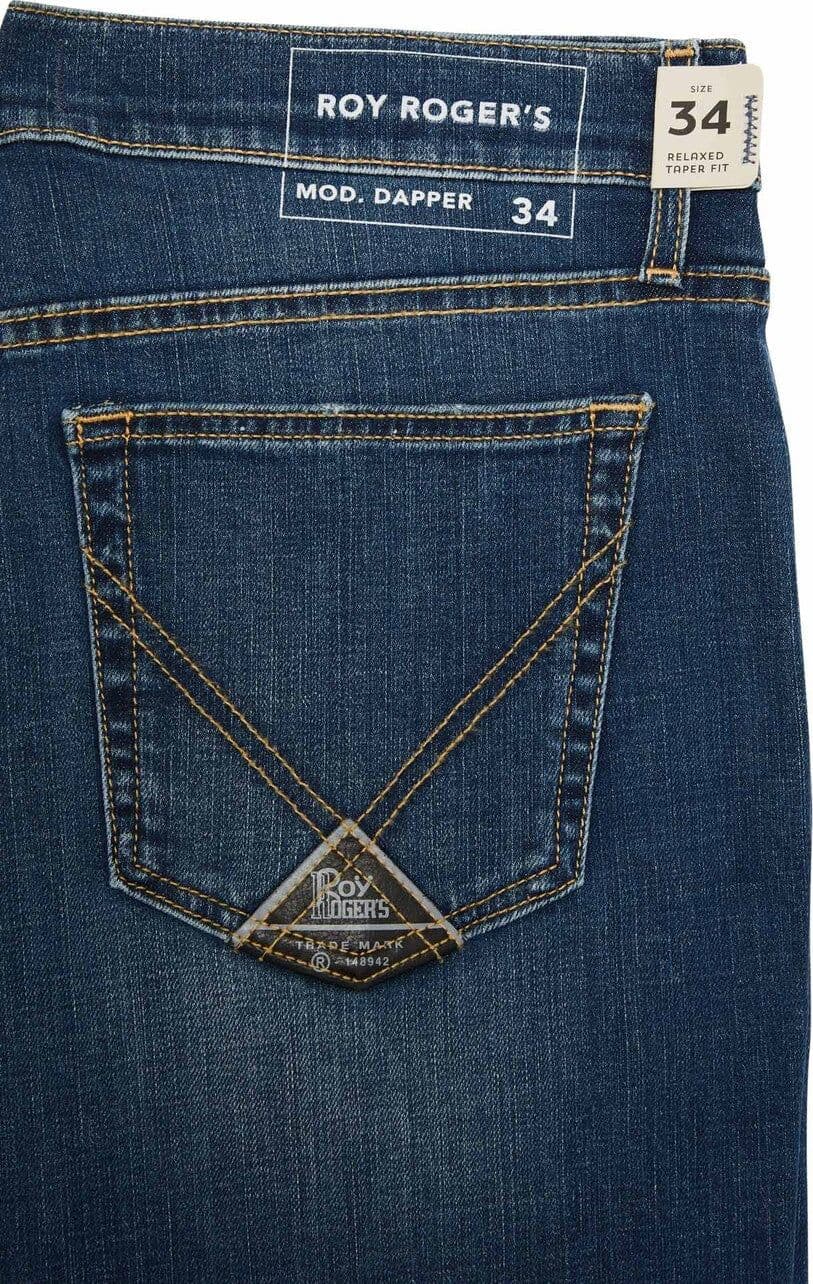 Roy Roger's jeans uomo Dapper denim stretch lavaggio Kendrick in Jeans Broadway Red - Barletta, commercioVirtuoso.it