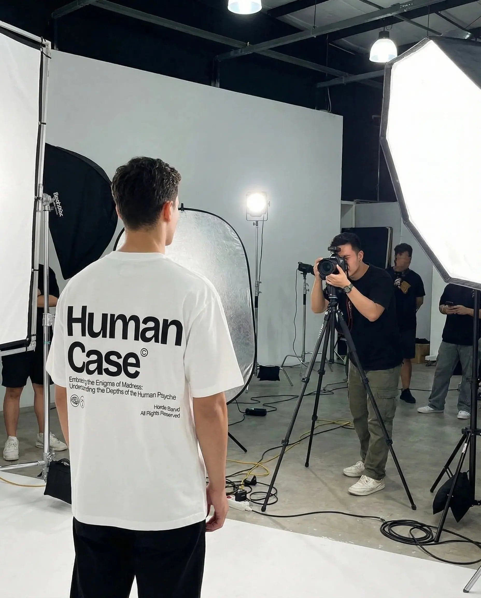 T-Shirt oversize cotone Boxy Fit Made in Italy Human Case - 4
