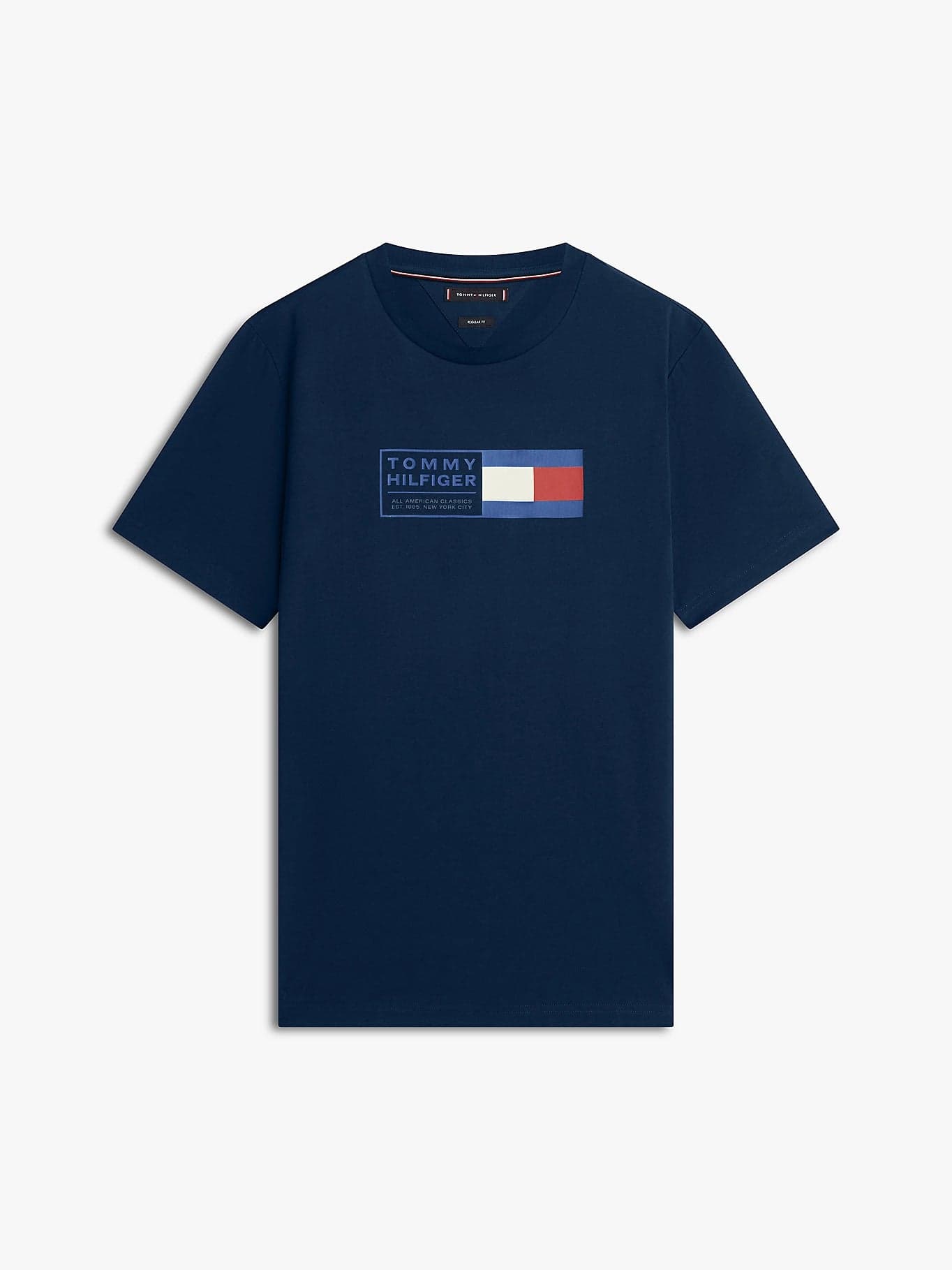 Tommy Hilfiger T-shirt uomo in cotone con logo NYC blu regular fit in T-shirt Broadway Red - Barletta, commercioVirtuoso.it