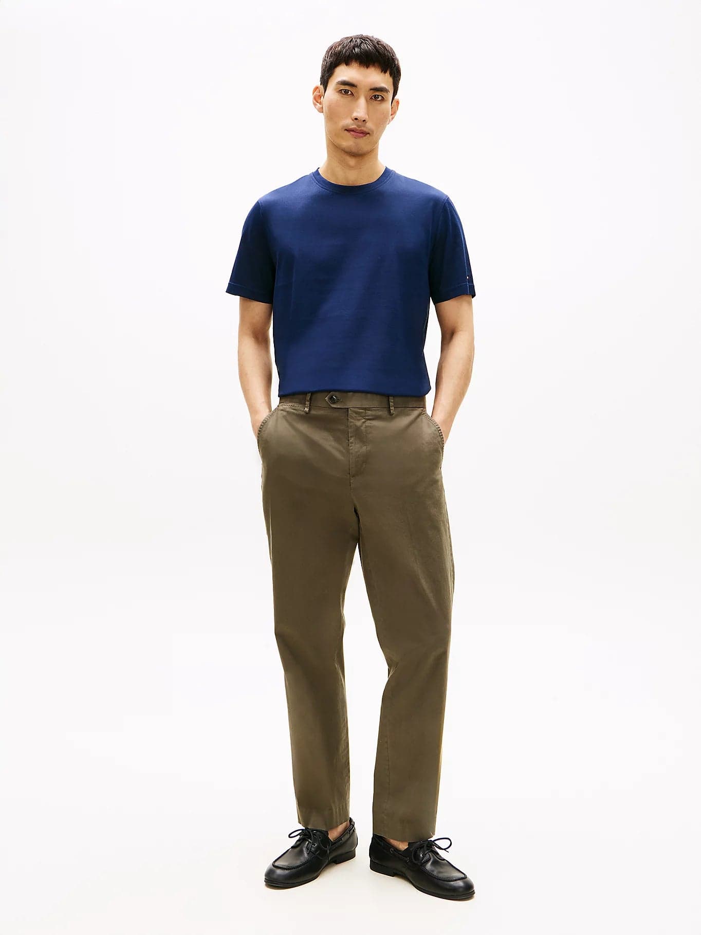 Tommy Hilfiger T-shirt uomo in cotone mercerizzato Smart Casual blu regular fit in T-shirt Broadway Red - Barletta, commercioVirtuoso.it