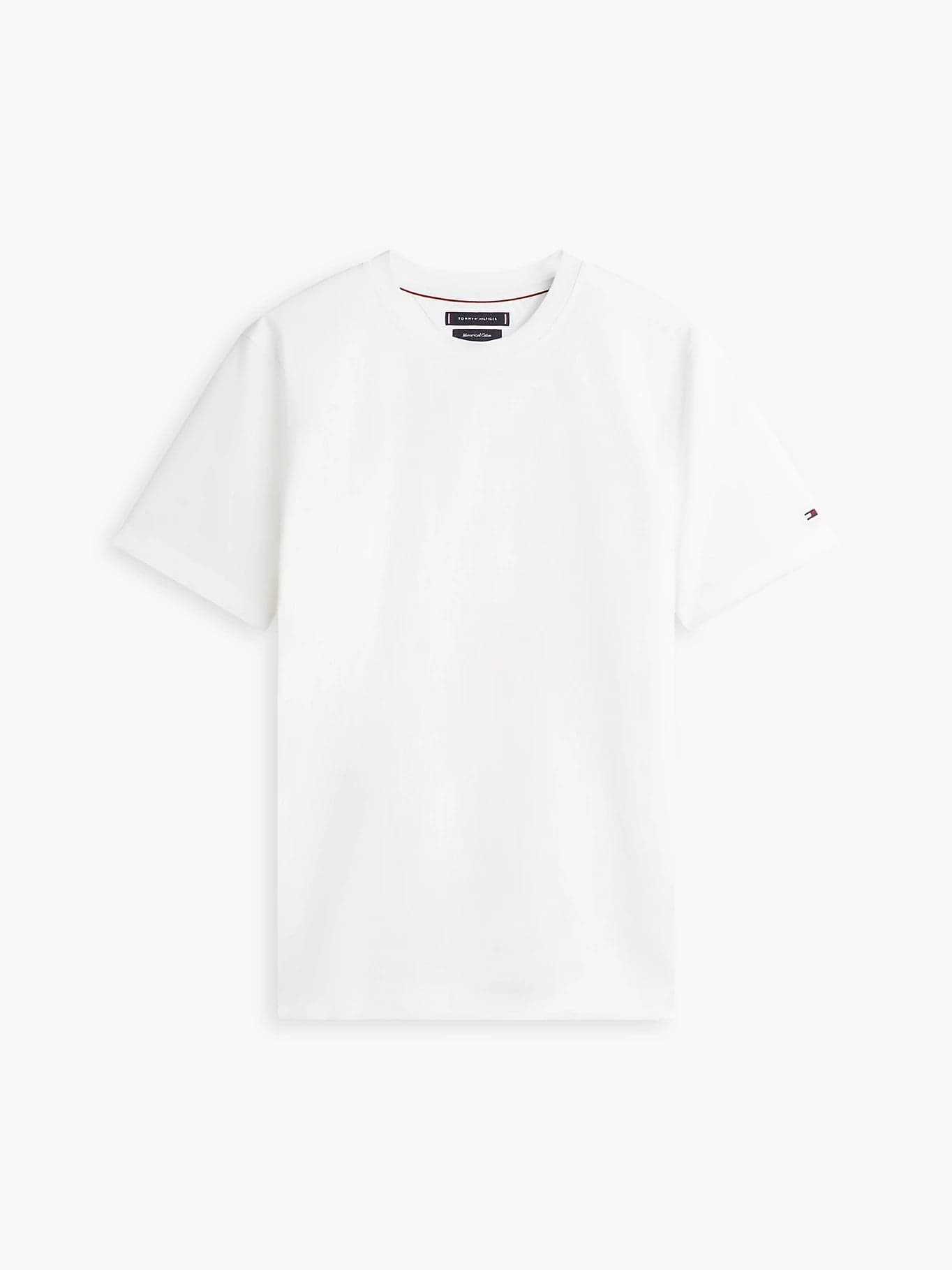 Tommy Hilfiger T-shirt uomo in cotone mercerizzato Smart Casual bianca regular fit in T-shirt Broadway Red - Barletta, commercioVirtuoso.it