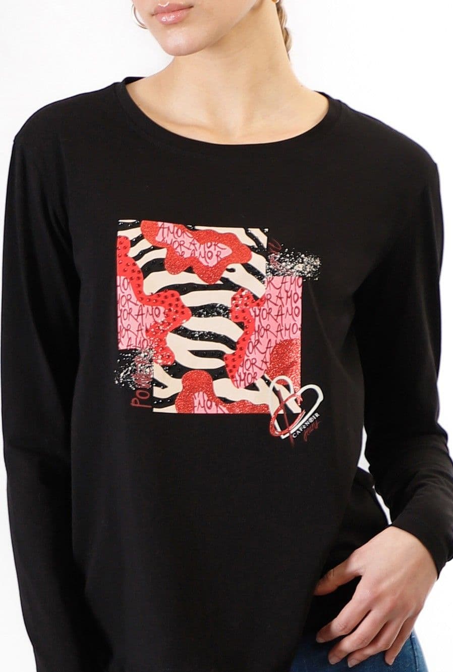 TSHIRT MANICA LUNGA STAMPA MULTIPATTERN - 3