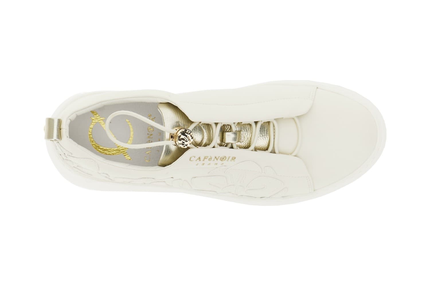 SNEAKER IN PELLE RIVESTITA CON ELASTICIE FIORI - 6