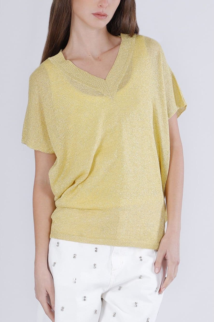 MAGLIA MANICHE AD ALETTA FILATO LUREX - 3