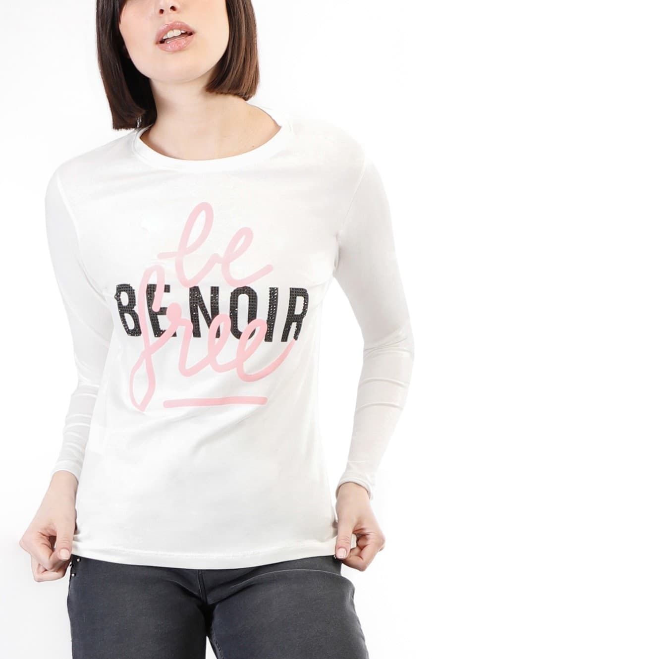 TSHIRT MANICA LUNGA CON LOGO BE NOIR - 3