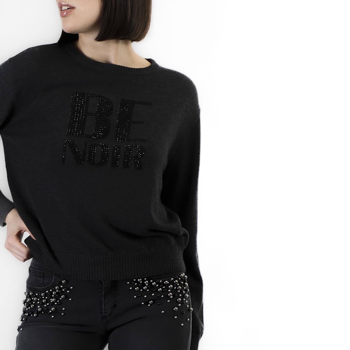 MAGLIA GIROCOLLO BE NOIR - 6