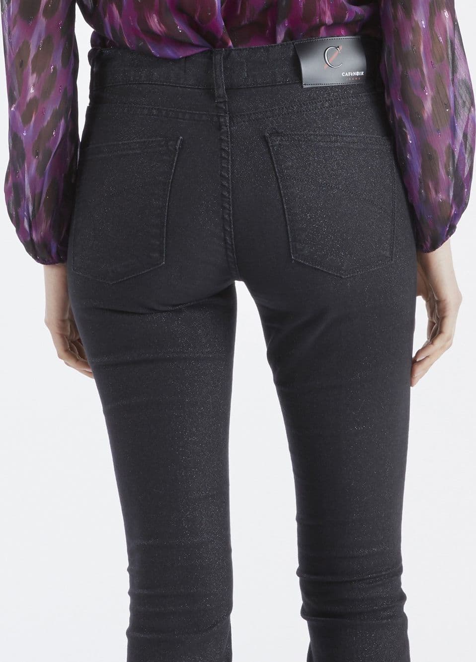 DENIM FLARE FIT TESSUTO GLITTERATO - 2