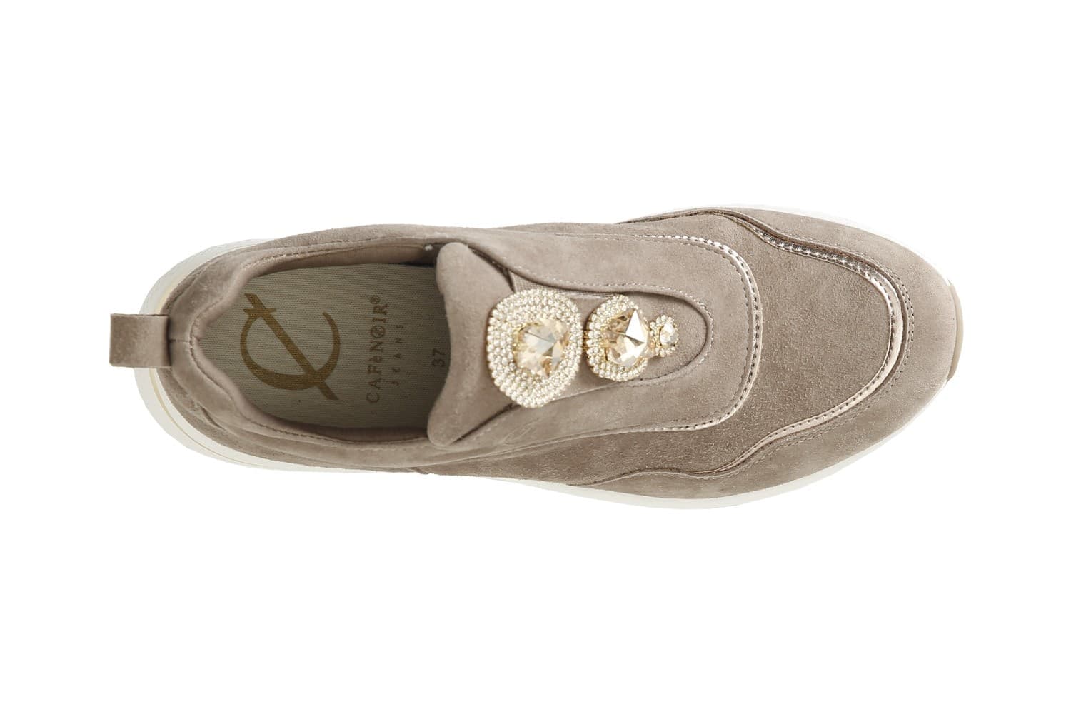 RUNNING SLIPON CON ACCESSORIO GIOIELLO IN CAMOSCIO - 3