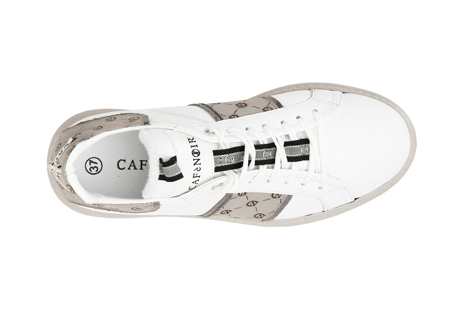 SNEAKERS IN PELLE CON RIPORTI LOGO - 6