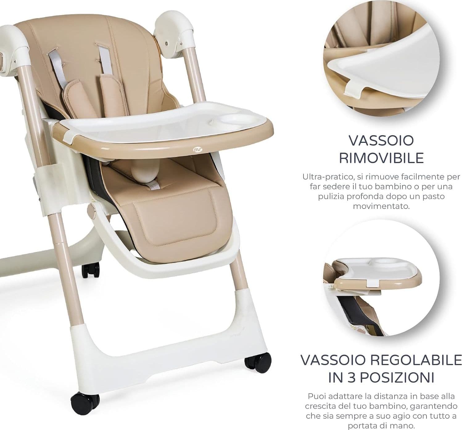 MS BabyWorld – Seggiolone Pappa Evolutivo Trona Tasty in prodotto Centro Bimbo - Siderno, commercioVirtuoso.it