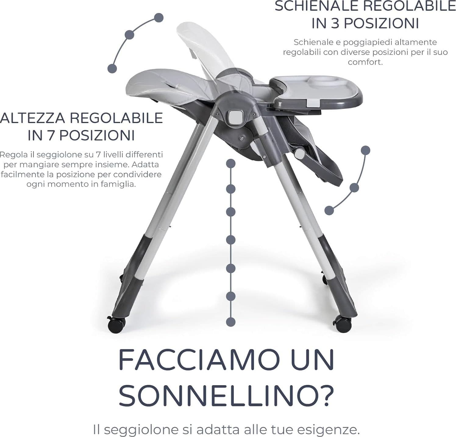 MS BabyWorld – Seggiolone Pappa Evolutivo Trona Tasty - 13