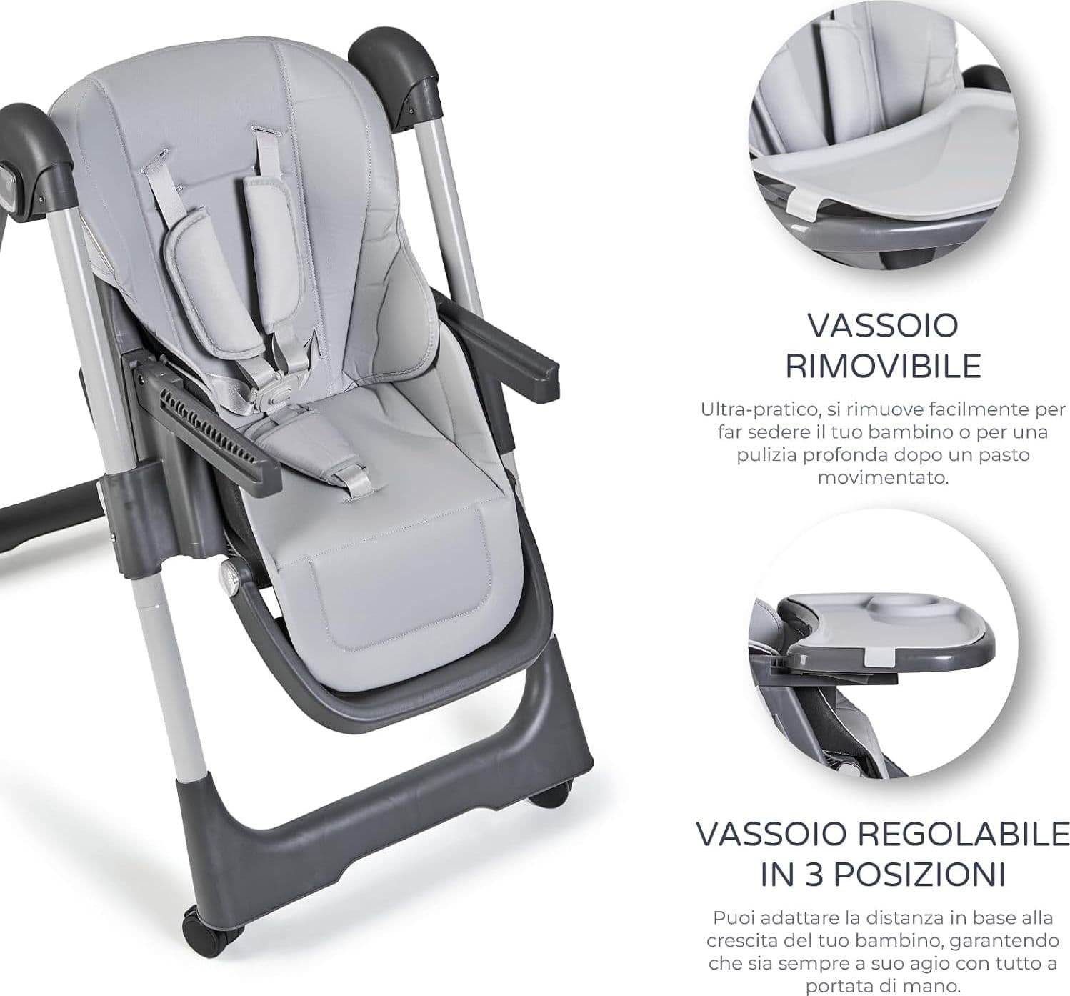 MS BabyWorld – Seggiolone Pappa Evolutivo Trona Tasty - 14