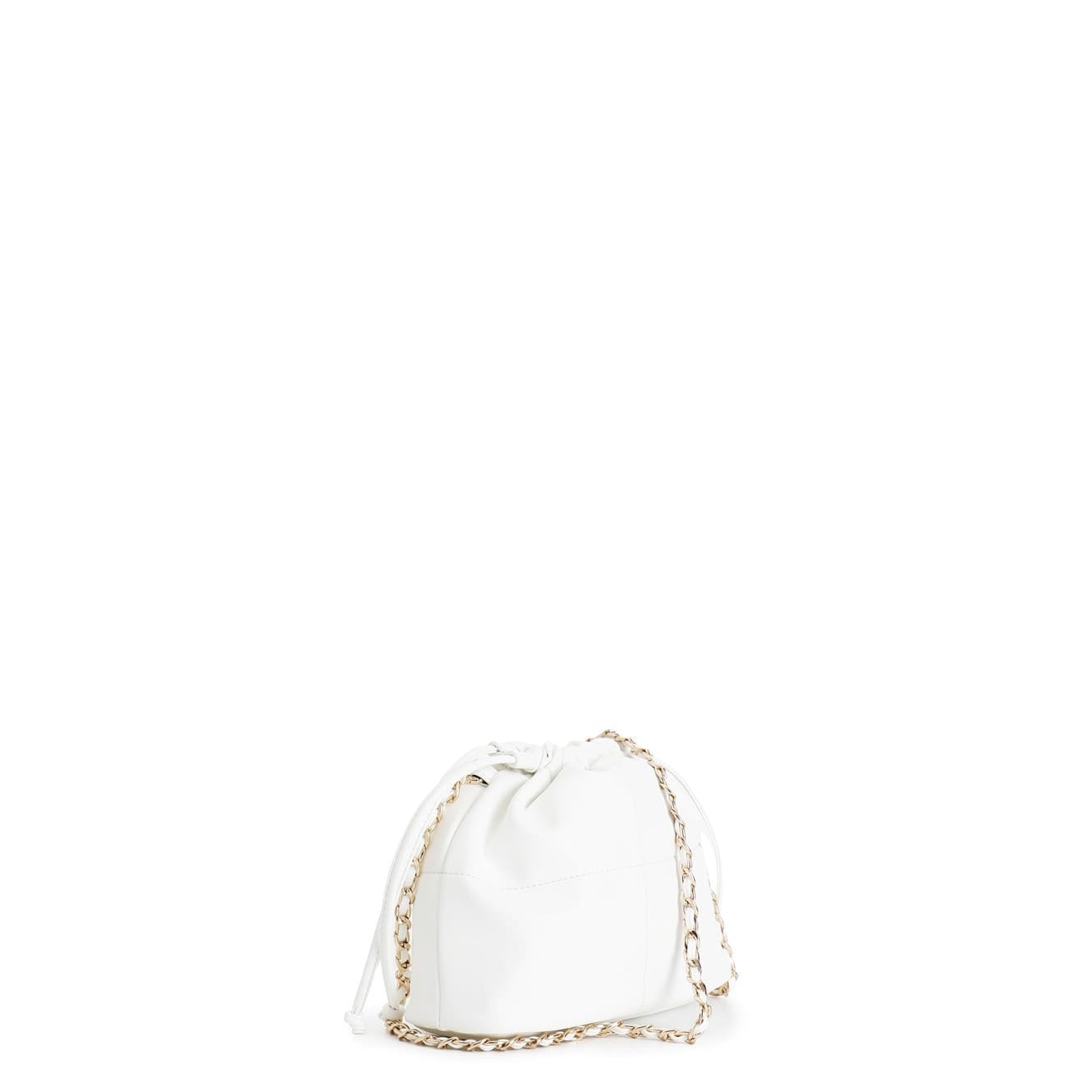 minibags con chiusura a coulisse e tracollina in catena con infilature - 10