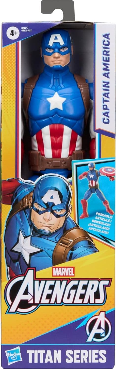 Hasbro - Personaggio Marvel Titan Series, Captain America - 6