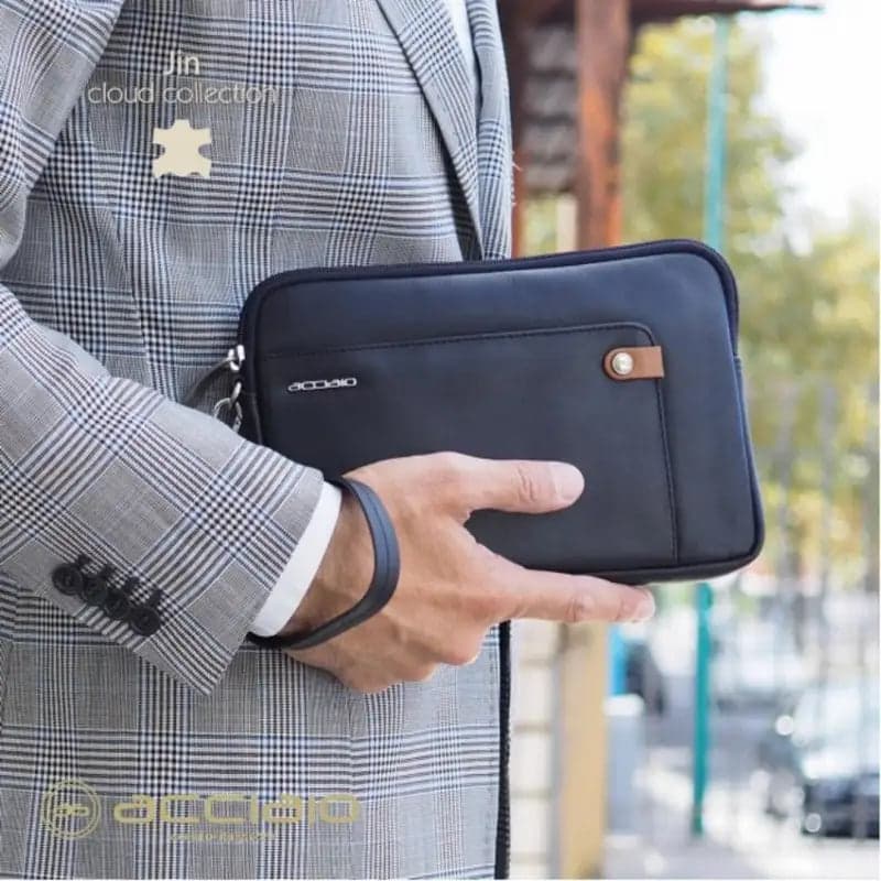 8481 Pochette Acciaio Blu 0000000129 - 3