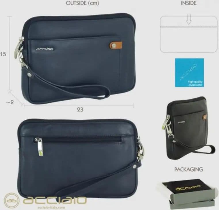 8481 Pochette Acciaio Blu 0000000129 - 5