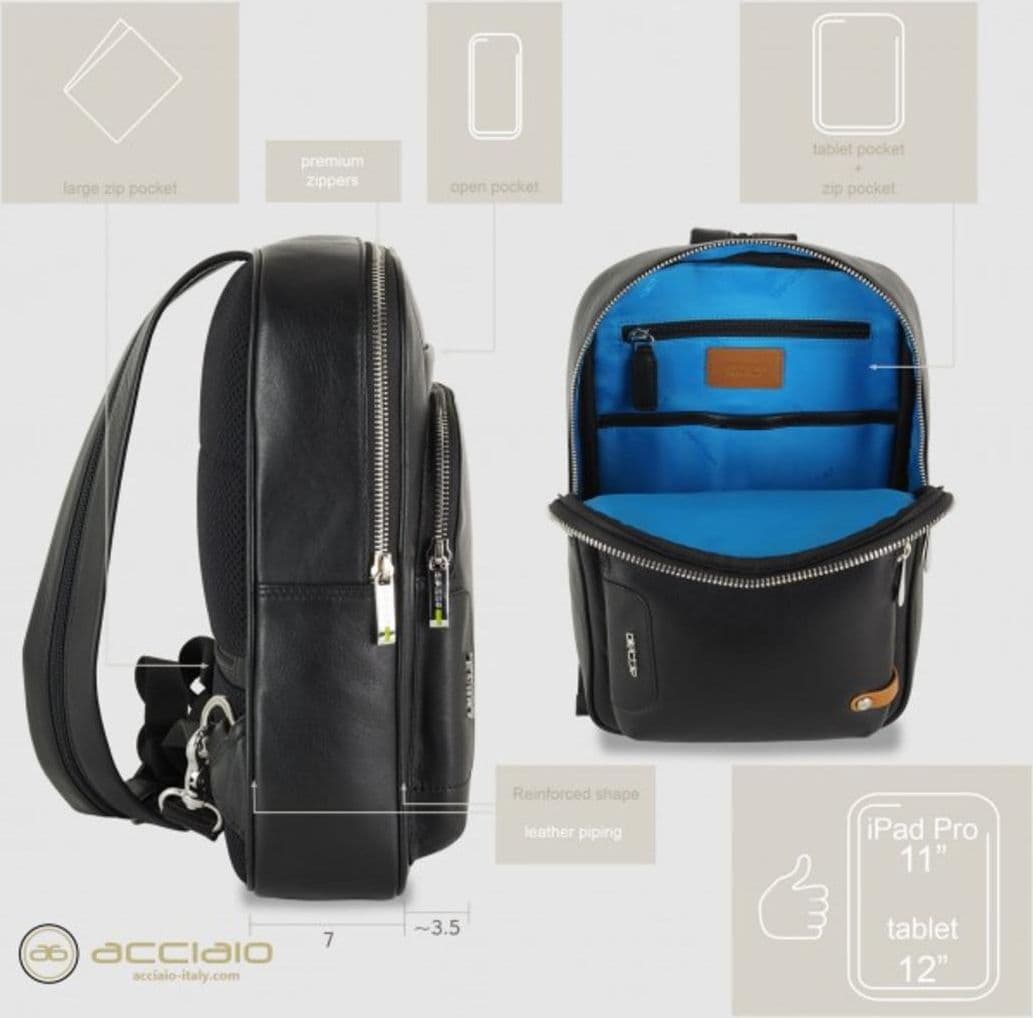 8477 Zaino/Monospalla Acciaio Nero 0000000135 - 8