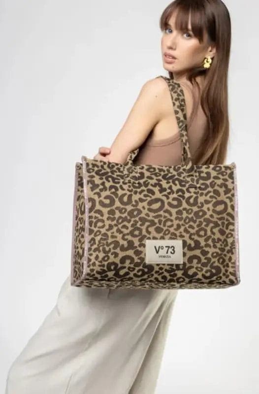 73BS9MV01  BORSE SHOPPING V73 Marrone/Beige 0000000320 - 2