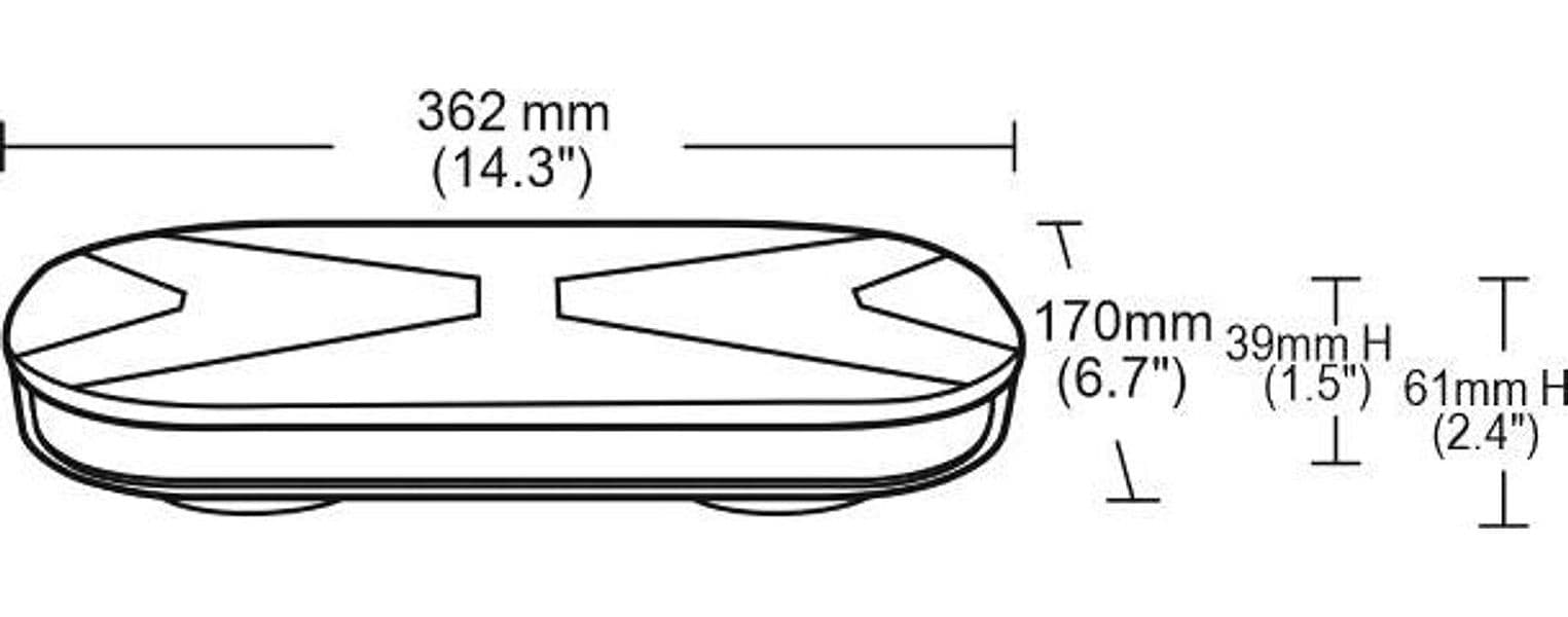 Barra a LED magnetica 12-24V DC 76W - 3