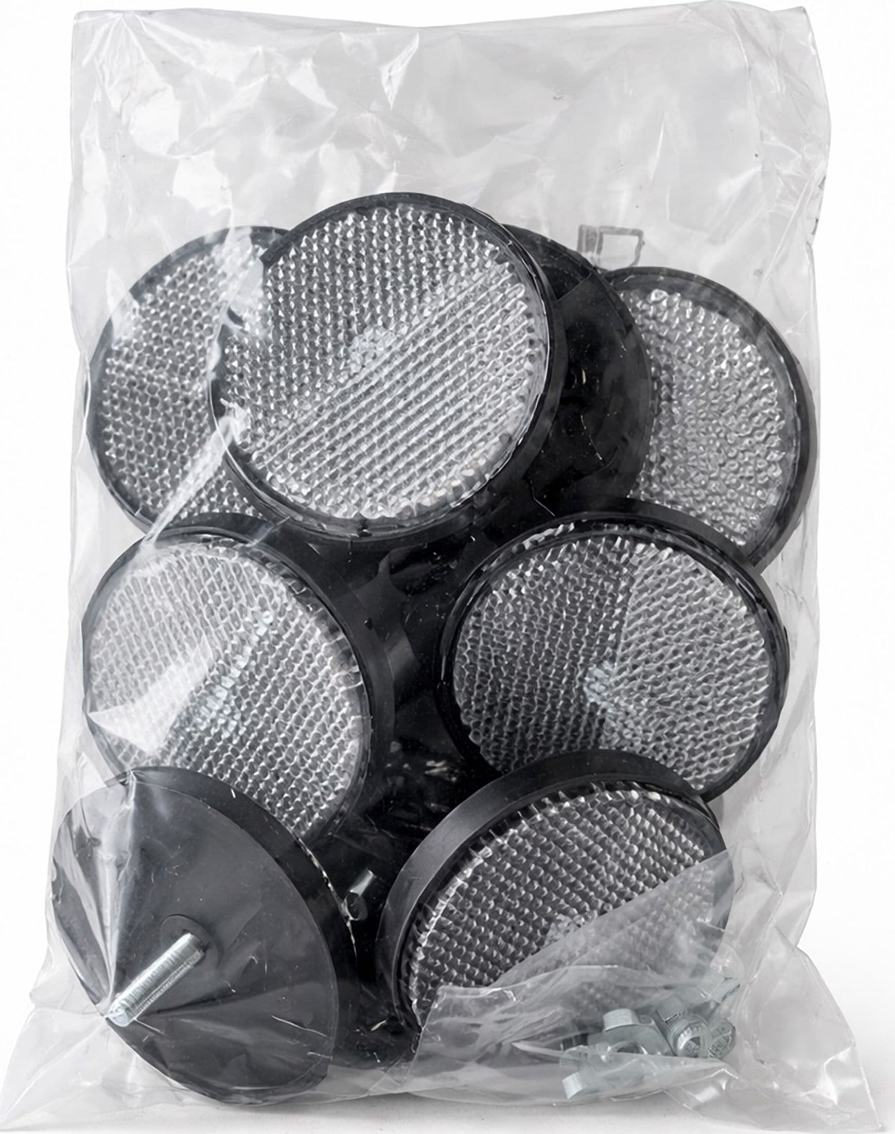Catarifrangente con vite M5 bianco Ø 60mm confezione da 10 pezzi - 2